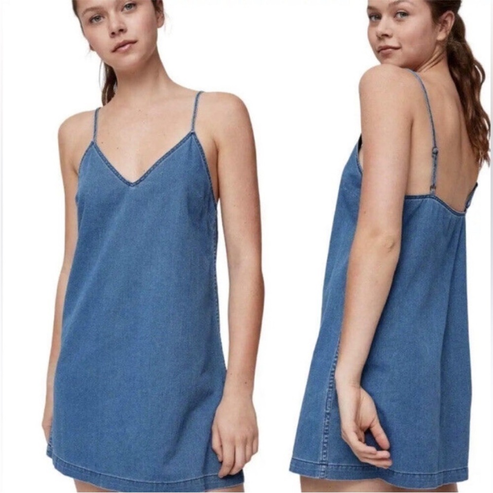 ARITZIA | Vivienne mini denim slip cami dress